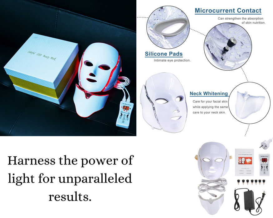 Masque Luminothérapie LED : Rajeunissement et Traitement Anti-Acné à Domicile