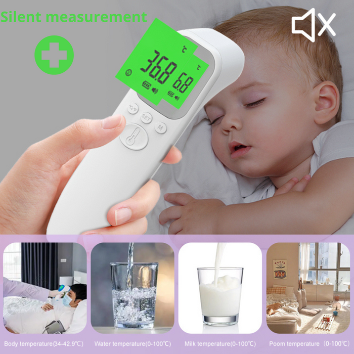 Thermomètre médical frontal infrarouge numérique pour bébé et adulte