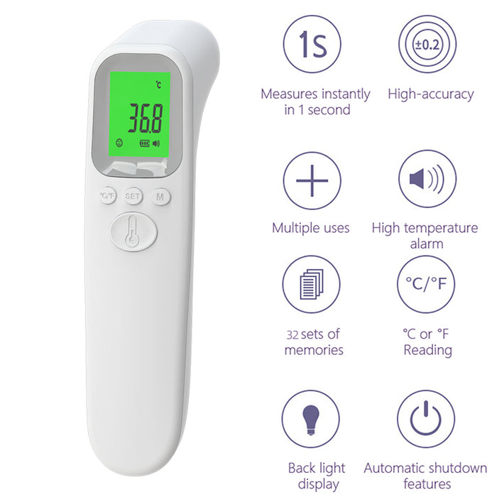 Thermomètre Non renseigné Thermomètre frontal numérique infrarouge pour bébé,  Indicateur sans contact